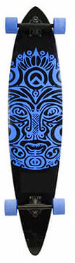 SCSK8 natural blank and stained assemble complete longboard