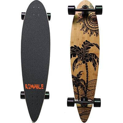 RIMABLE Bamboo pintail longboard